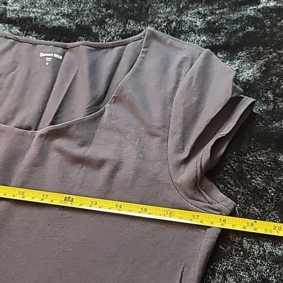 Garnet Hill Cotton Lace Black Frill Tiered Dress - Picture 10 of 13